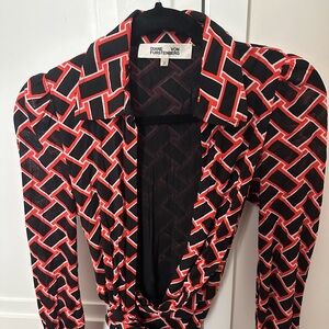 Diane von Furstenburg wrap dress, size SMALL